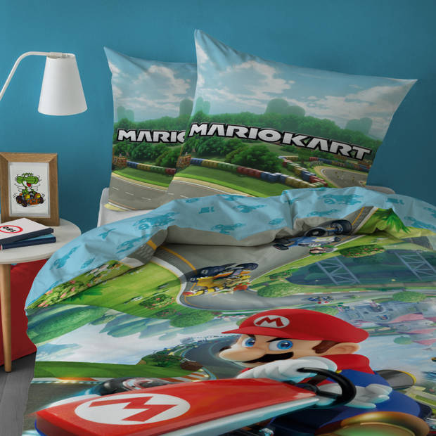 Super Mario Dekbedovertrek Upsidedown - Eenpersoons - 140 x 200 cm - Katoen