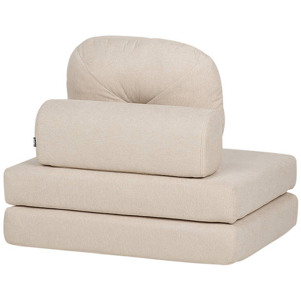 Beliani OLDEN - Slaapbank-Beige-Polyester