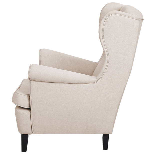 Beliani ABSON - Fauteuil-Beige-Polyester