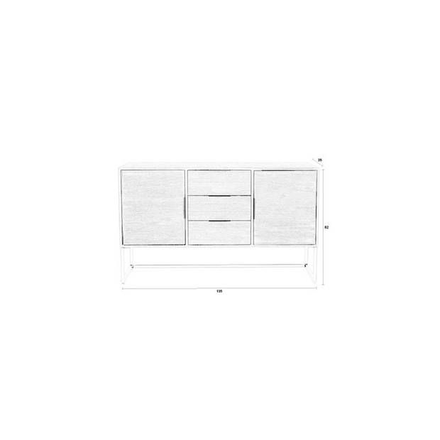 Housecraft Webster Dressoir/ Kast Hoog Teakhout Bruin