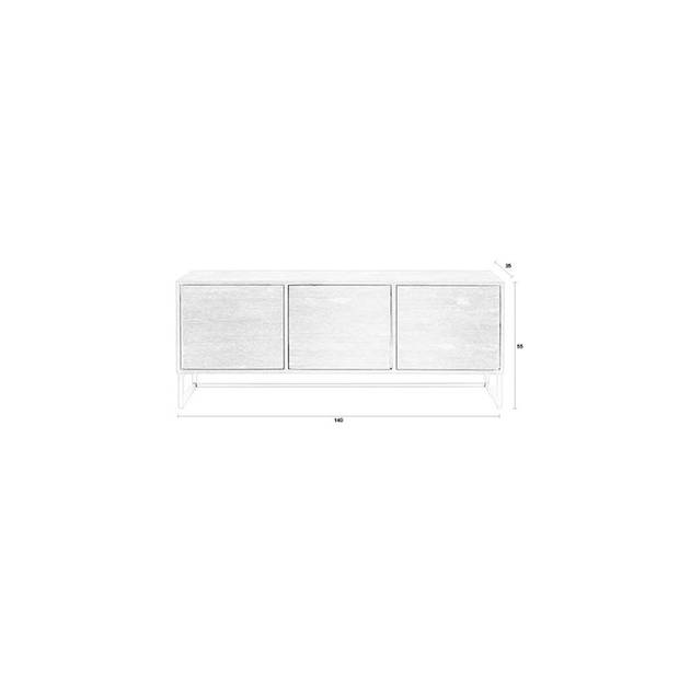 Housecraft Webster Dressoir/ Kast Laag Teakhout Bruin