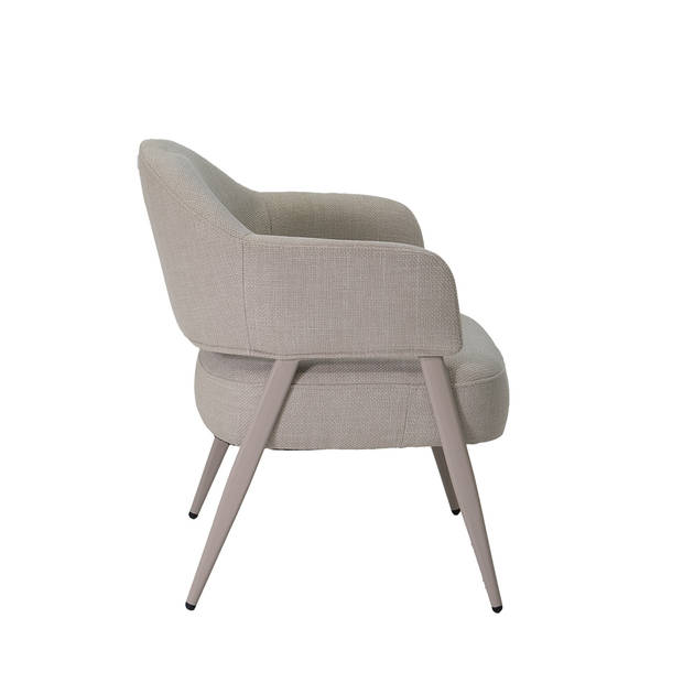 Giga Meubel - Fauteuil Beige - Stof/Textiel - 60x56x80cm - Linde