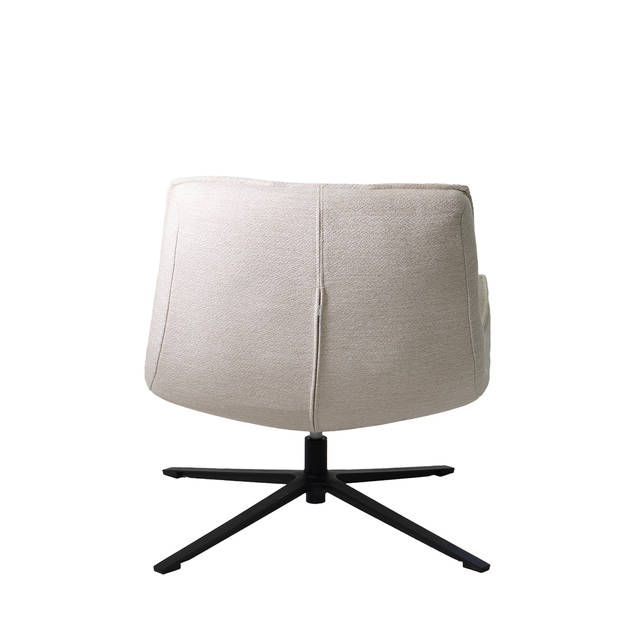 Giga Meubel - Draaifauteuil Stof/Textiel - Beige - 86x74x84cm - Mattis