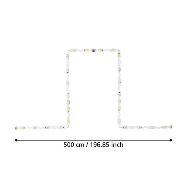 EGLO Flexible Stripe LED-strip - LED - 500 cm - Wit