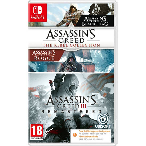 Assassin's Creed Rebel Collection & Assassin's Creed 3 Bundle (Code in Box) - Nintendo Switch