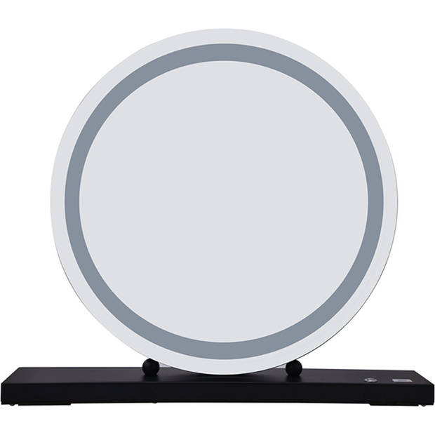 Elfida - Make up spiegel met verlichting LED - USB oplaad poort - Hoogwaardige spiegel - Zwart