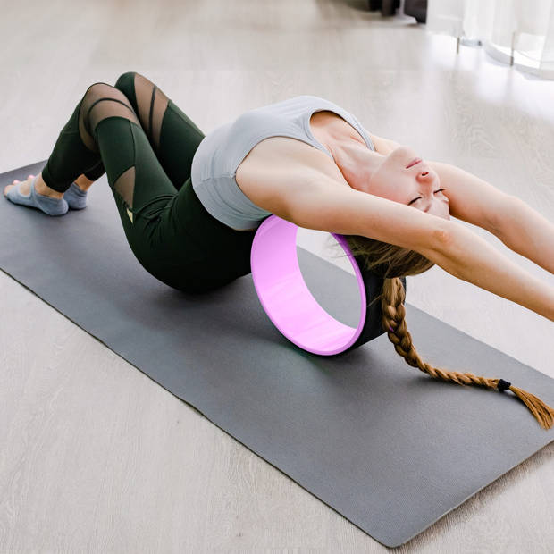 Rebel Active Yogawiel - Yoga Wheel - Yoga Accessoire - Pilates - Paars 11 x 32 cm