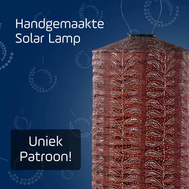LUMIZ Solar tuinverlichting Folia Cylinder - 28 cm - Koper