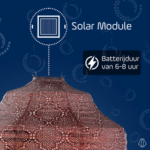 LUMIZ Solar tuinverlichting Bazaar Crown - 40 cm - Koper