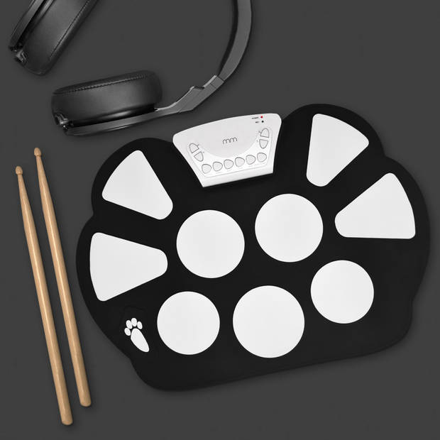 Oprolbaar Drumstel - Elektrische Drumpads - 9 Triggerpads - Opname Functie - Complete Set - Professioneel Drumstel