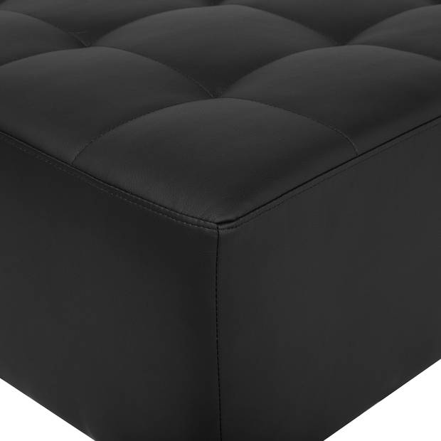 Beliani ABERDEEN - Modulaire Sofa-Zwart-Kunstleer