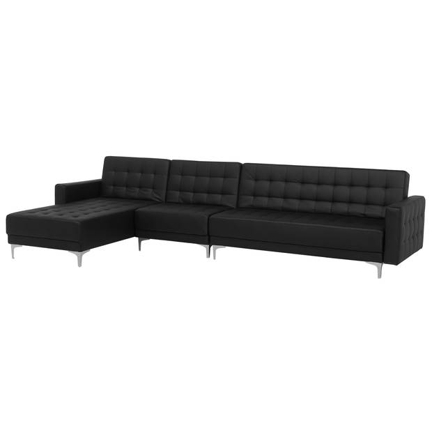 Beliani ABERDEEN - Modulaire Sofa-Zwart-Kunstleer