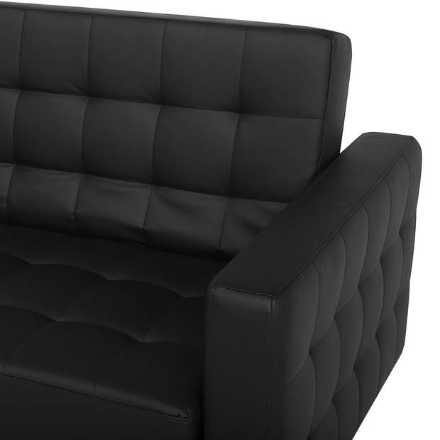 Beliani ABERDEEN - Modulaire Sofa-Zwart-Kunstleer