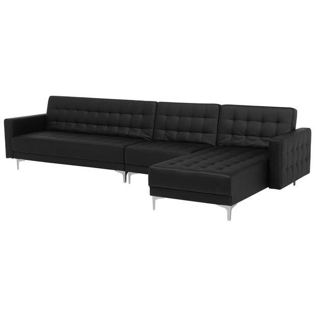 Beliani ABERDEEN - Modulaire Sofa-Zwart-Kunstleer