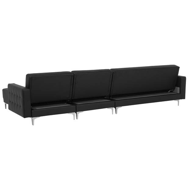 Beliani ABERDEEN - Modulaire Sofa-Zwart-Kunstleer