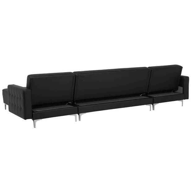 Beliani ABERDEEN - Modulaire Sofa-Zwart-Kunstleer