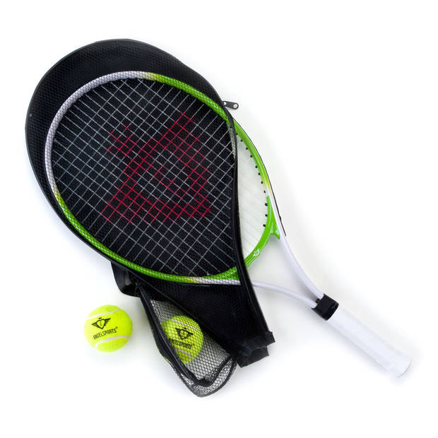 Tennisracket 25", Aluminium met ballen