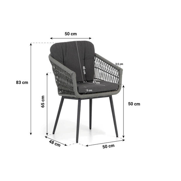 Lifestyle Garden Furniture Western/Montana 240 cm dining tuinset 7-delig