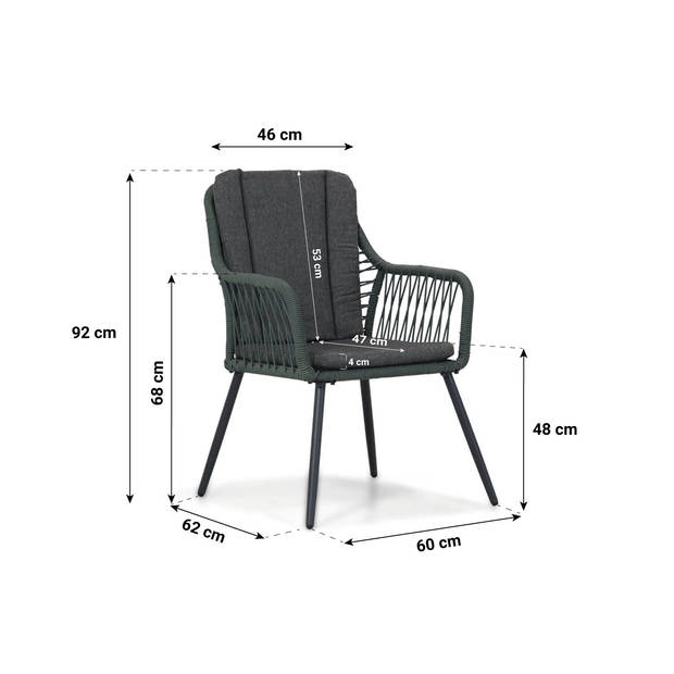 Domani Furniture Jachin/Matale 240 cm dining tuinset 7-delig