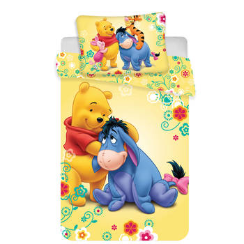 Disney Winnie the Pooh - Baby Dekbedovertrek - 100 x 135 cm - Geel