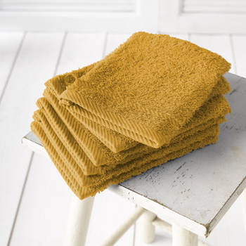 Washandjes Helene Golden Yellow 6 stuks