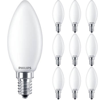 PHILIPS - LED Lamp E14 10 Pack - Corepro LEDcandle E14 Mat 2.2W 250lm - 927 Zeer Warm Wit 2700K Vervangt 25W