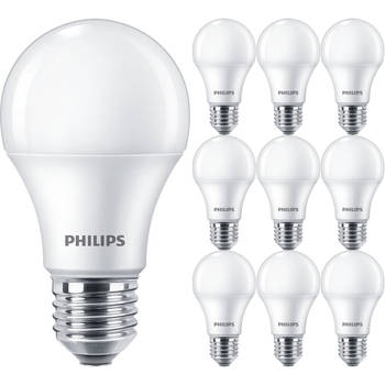 PHILIPS - LED Lamp E27 10 Pack - Corepro LEDbulb E27 Peer Mat 10W 1055lm - 827 Zeer Warm Wit 2700K Vervangt 75W