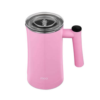 MOA Melkopschuimer - BPA vrij - Voor Opschuimen en Verwarmen - Roze - MF1P