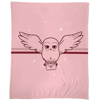 Harry Potter Fleece Deken Premium , Girly Owl - 125 x 150 cm - Polyester