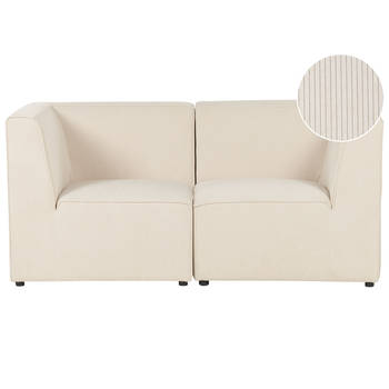 Beliani LEMVIG - Modulaire Sofa-Beige-Corduroy