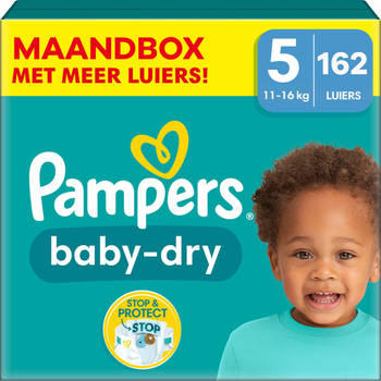 Pampers - Baby Dry - Maat 5 - Maandbox - 162 stuks - 11/16 KG