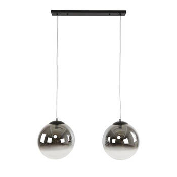 Hoyz Collection - Hanglamp 2L Bubble Shaded XL - Artic Zwart
