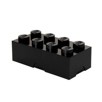 Lego - Lunchbox Brick 8 - Polypropyleen - Zwart