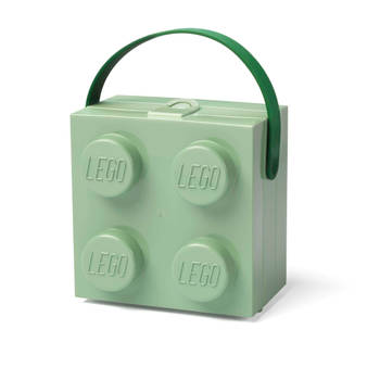 Lego - Lunchbox Brick 4 met Handvat - Polypropyleen - Groen