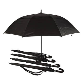 5x paraplu Stormparaplu Grote, Stevige en Automatische Paraplu polyester Diameters:130cm
