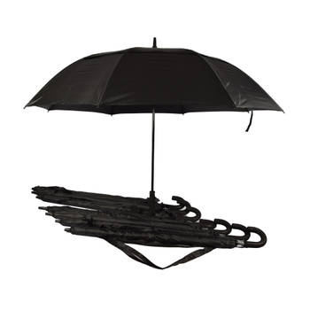 8x paraplu Stormparaplu Grote, Stevige en Automatische Paraplu polyester Diameters:130cm