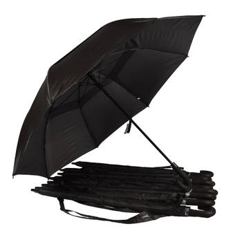 9x paraplu Stormparaplu Grote, Stevige en Automatische Paraplu polyester Diameters:130cm