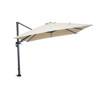 Hawaii parasol - 300x300 cm - carbon black - ecru