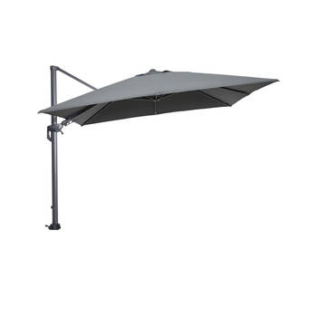 Blokker Hawaii parasol - 300x300 cm - carbon black - dark grey aanbieding