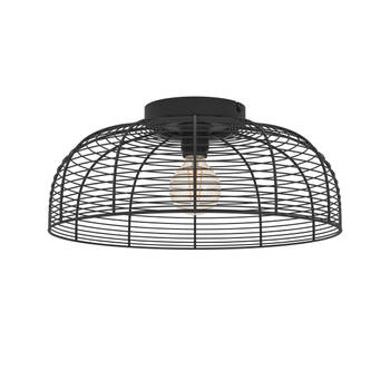 EGLO Rinroe plafondlamp - E27 - Ø 45 cm - industrieel - metaal - zwart