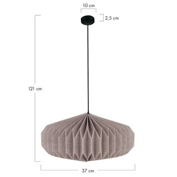 DKNC - Hanglamp Easton - 37x37x21cm - Grijs