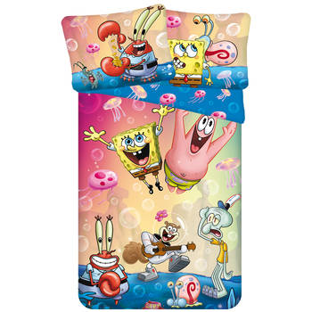 SpongeBob Dekbedovertrek Bikinibroek - Eenpersoons - 140 x 200 cm - Polyester