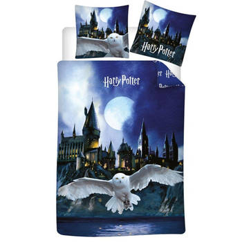 Harry Potter Dekbedovertrek, Magic Castle - Eenpersoons - 140 x 200 cm - Polycotton