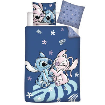 Disney Lilo & Stitch Dekbedovertrek, Cozy - Eenpersoons - 140 x 200 cm - Polykatoen
