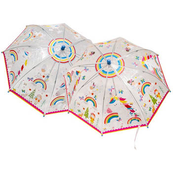 Floss & Rock Paraplu Rainbow - 66 cm x Ø 60 cm - Verandert van kleur
