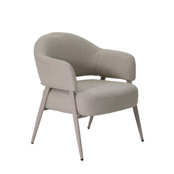 Giga Meubel - Fauteuil Beige - Stof/Textiel - 60x56x80cm - Linde