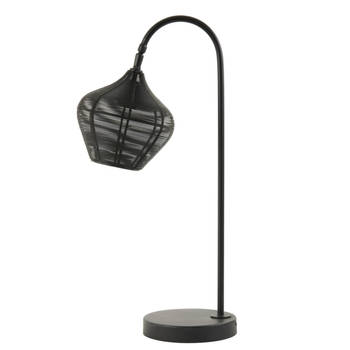 Light and Living tafellamp - zwart - metaal - 1863012
