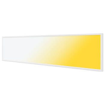 LED Paneel 30x120 - Velvalux Lumis - LED Paneel Systeemplafond - Aanpasbare Kleur CCT - 40W - Inbouw - Rechthoek - Wit -