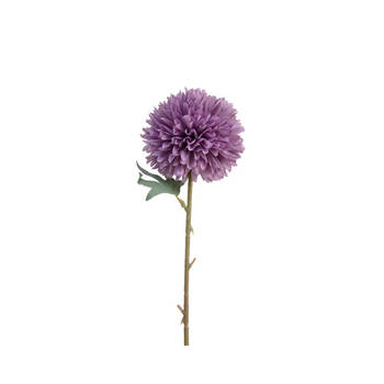 Kunstbloem Dahlia H60cm paars