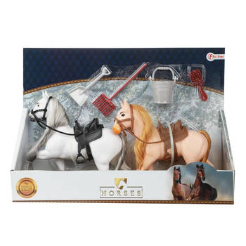Toi Toys Horses 2 paarden + accessoires